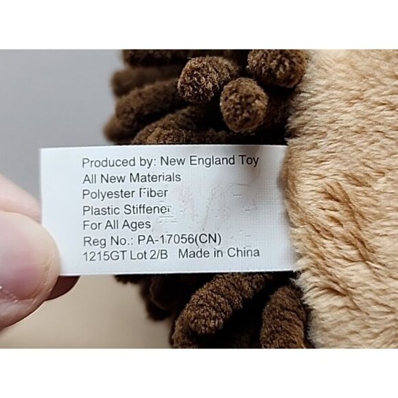 Hedgehog Plush ABC Bakers Brown 12 Inch Pink Daisy Stuffed Animal Soft Toy - Picture 7 of 10